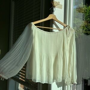 aritzia long sleeve wilfred talence blouse